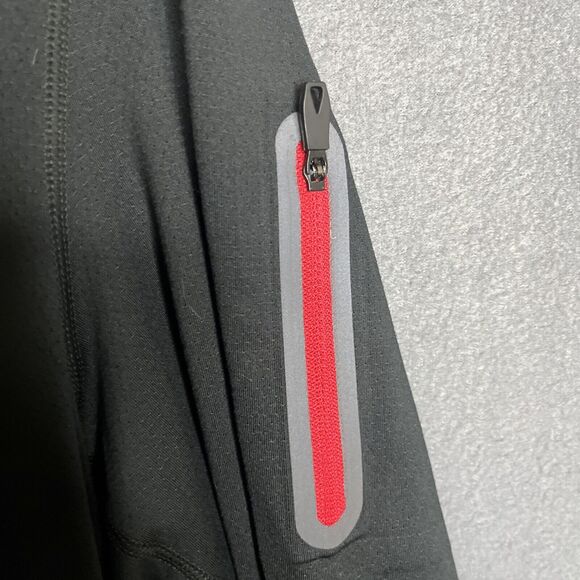 Spyder Active Base Layer 1/4 Zip Long Sleeve Black Pullover ProWeb Men's Large - Picture 3 of 10
